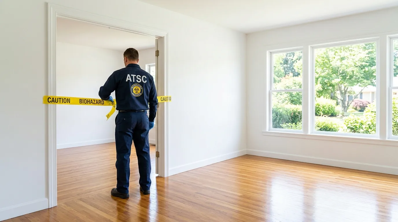 Certified biohazard cleanup crew performing Crime Scene Cleanup in Elk Grove